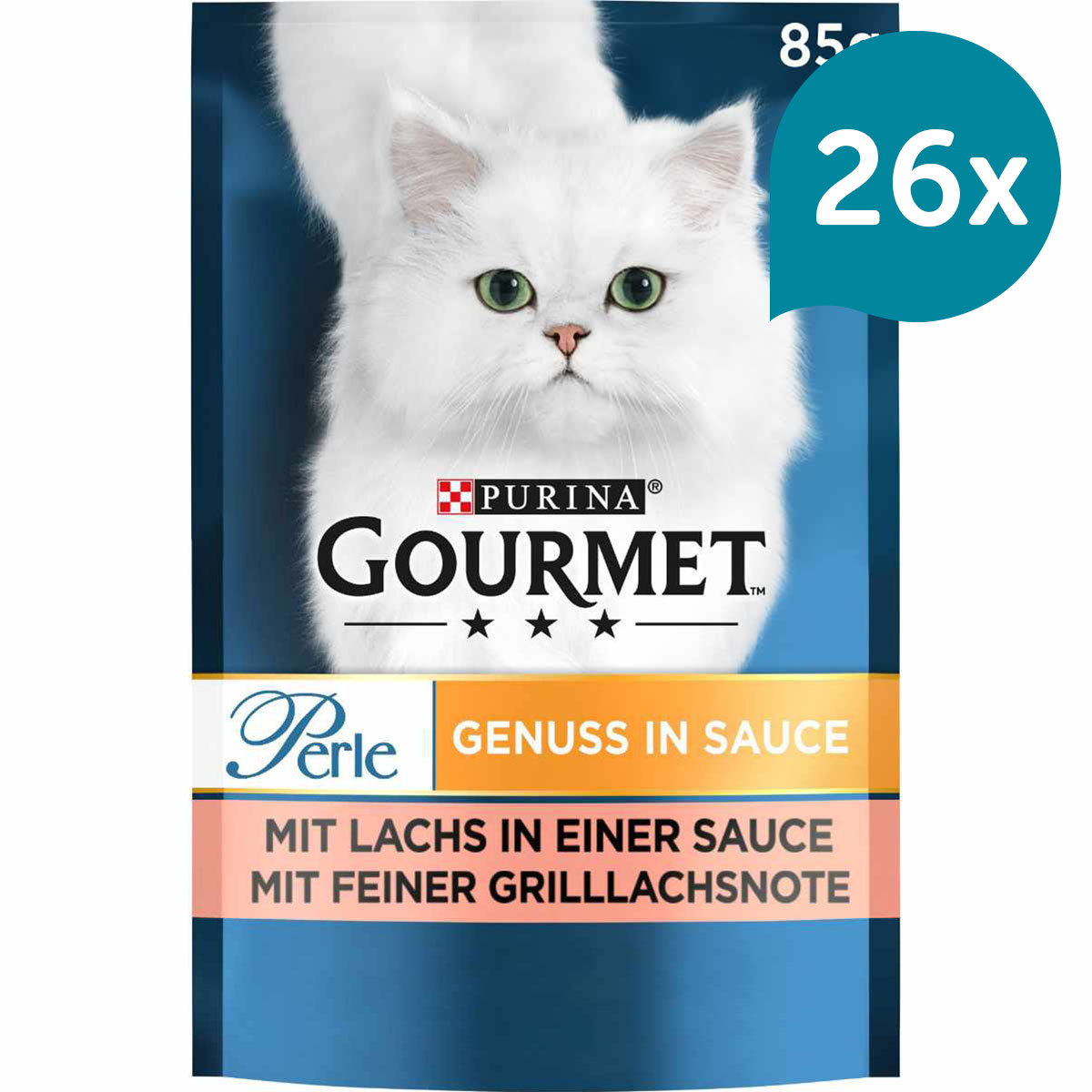 GOURMET Perle Genuss in Sauce mit Lachs 26x85g von Gourmet