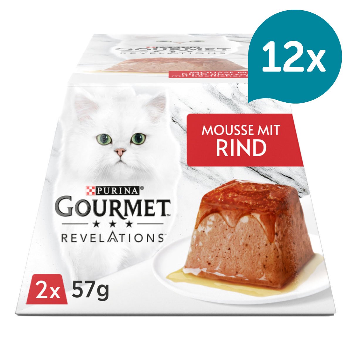 GOURMET Revelations Mousse in Sauce mit Rind 12x2x57g von Gourmet