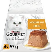 GOURMET Revelations Nassfutter Katze Feine Mousse 4 x 57 g Huhn von Gourmet