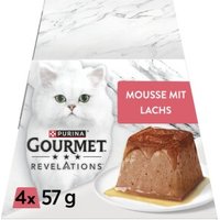 GOURMET Revelations Nassfutter Katze Feine Mousse 4 x 57 g Lachs von Gourmet
