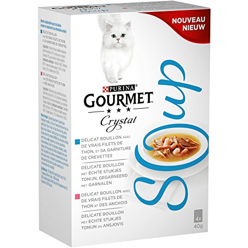 GOURMET Soupe thon anchois crevettes - Pour chat - 4x40g GOURMET Soupe thon anchois crevettes - Pour chat - 4x40g von Gourmet