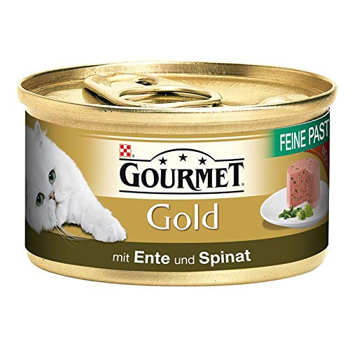 Gourmet Dose Gold Feine Pastete Ente & Spinat | 12x 85g Katzenfutter Gourmet Dose Gold Feine Pastete Ente & Spinat | 12x 85g Katzenfutter von Gourmet