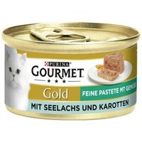 GOURMET Gold Feine Pastete 12x85g Seelachs und Karotten von Gourmet