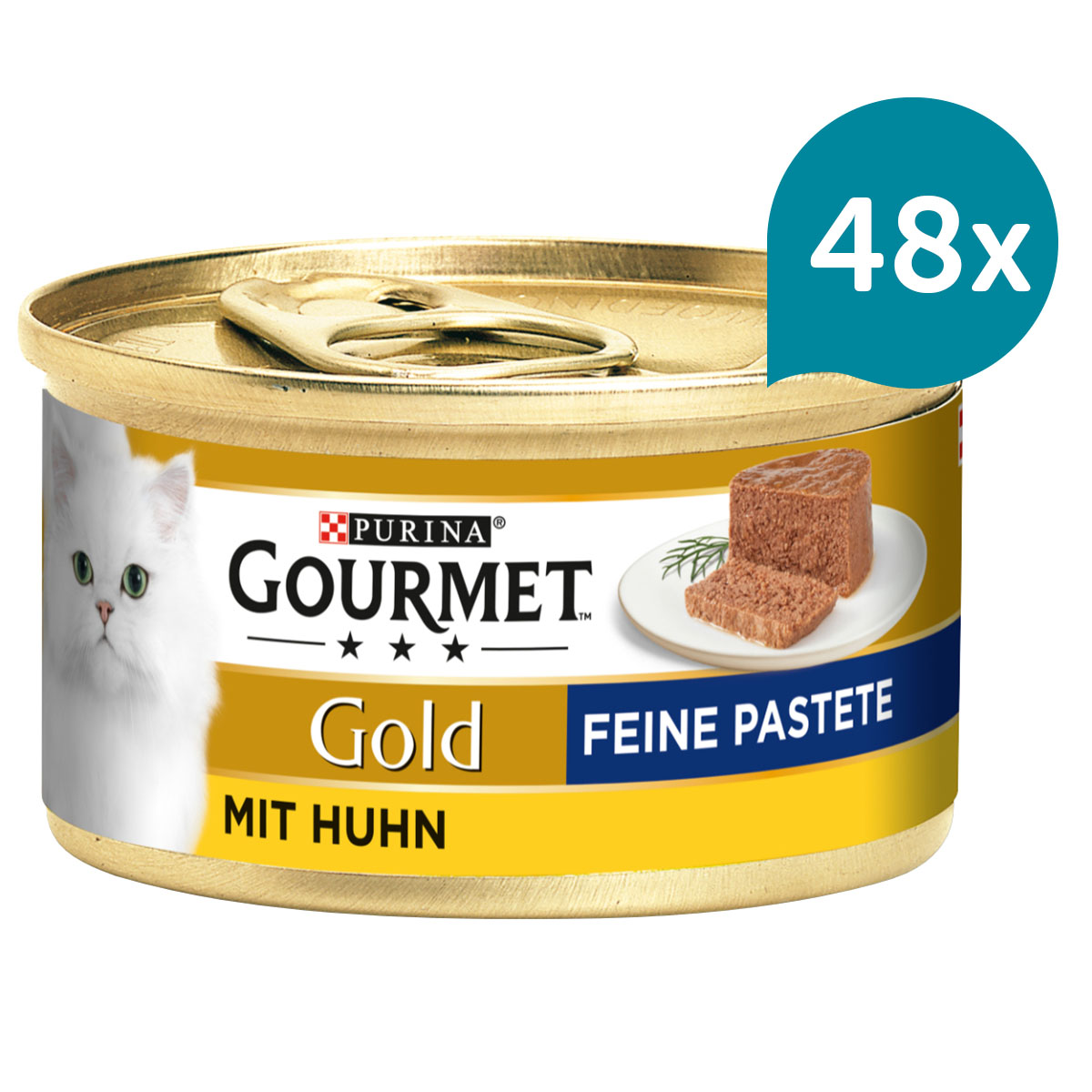 GOURMET Gold Feine Pastete mit Huhn 48x85g von Gourmet