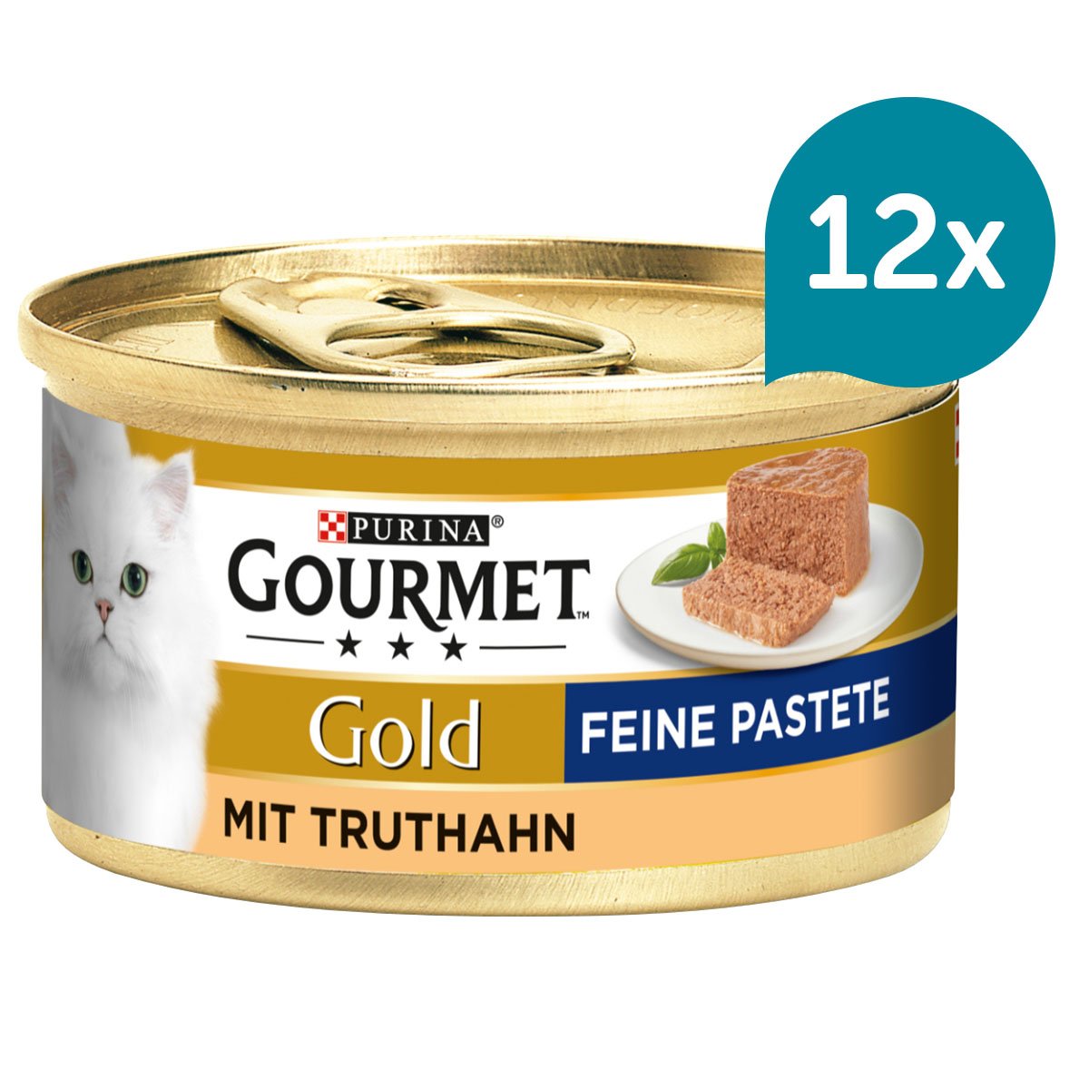 GOURMET Gold Feine Pastete mit Truthahn 12x85g von Gourmet