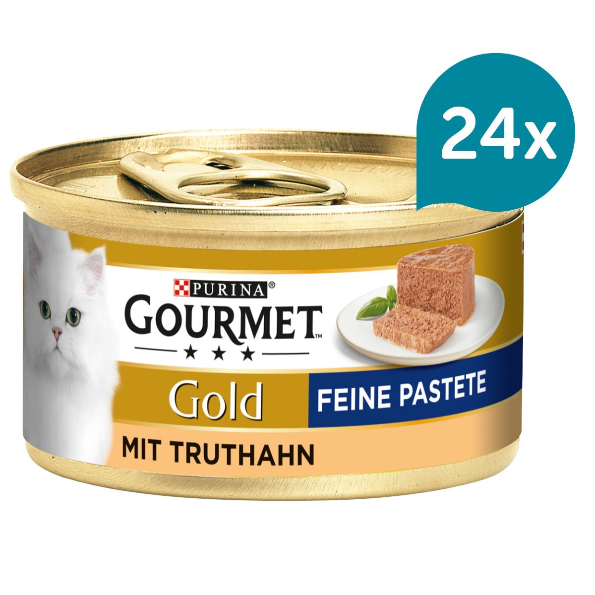 GOURMET Gold Feine Pastete mit Truthahn 24x85g von Gourmet