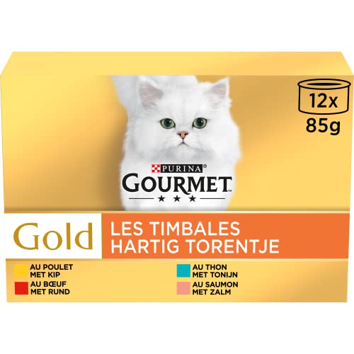 Gourmet Gold Les Timbales Aufbewahrungsboxen für Erwachsene, 12 x 85 g, 8 Stück von Gourmet