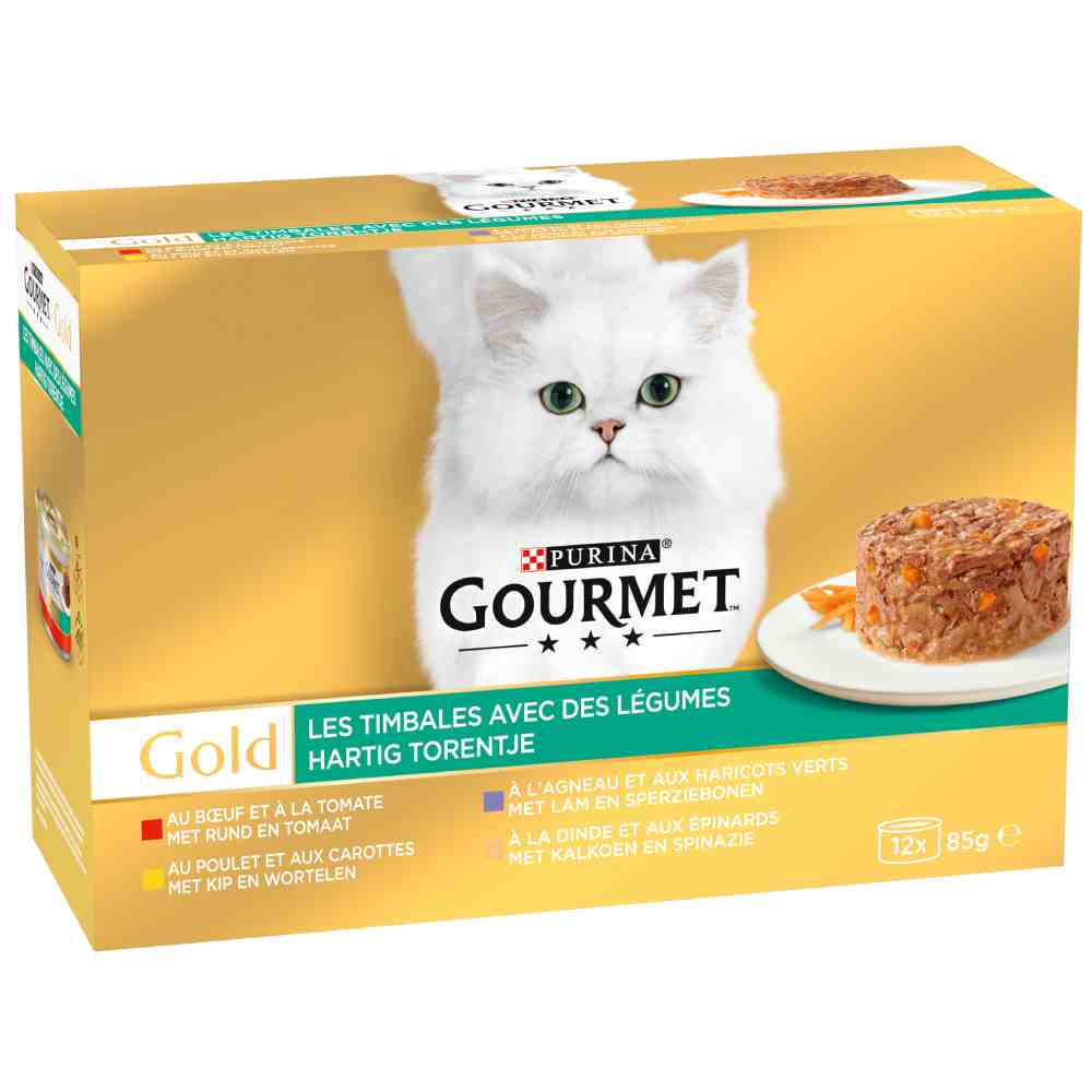 Gourmet Gold Raffiniertes Ragout 12 x 85 g - Fleisch Mix mit Gemüse (Lamm, Rind, Huhn, Truthahn) Gourmet Gold Raffiniertes Ragout 12 x 85 g - Fleisch Mix mit Gemüse (Lamm, Rind, Huhn, Truthahn) von Gourmet