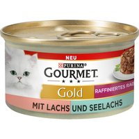 Gourmet Gold Raffiniertes Ragout 12 x 85 g - Lachs und Seelachs Duo von Gourmet