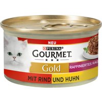 Gourmet Gold Raffiniertes Ragout 12 x 85 g - Rind und Huhn Duo von Gourmet