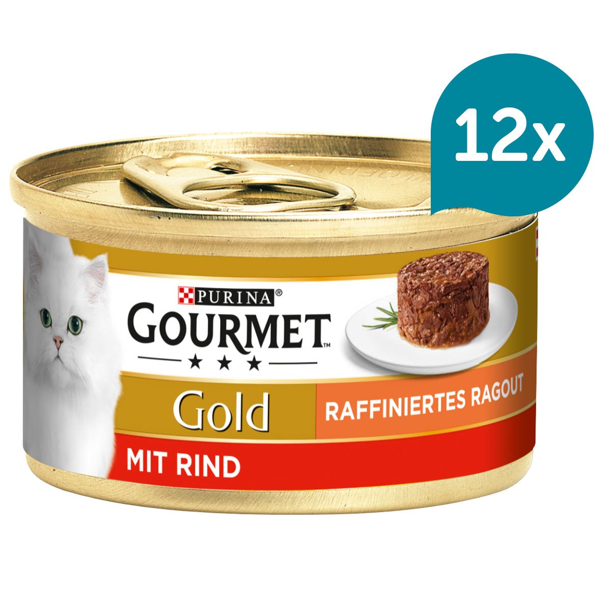GOURMET Gold Raffiniertes Ragout mit Rind 12x85g von Gourmet