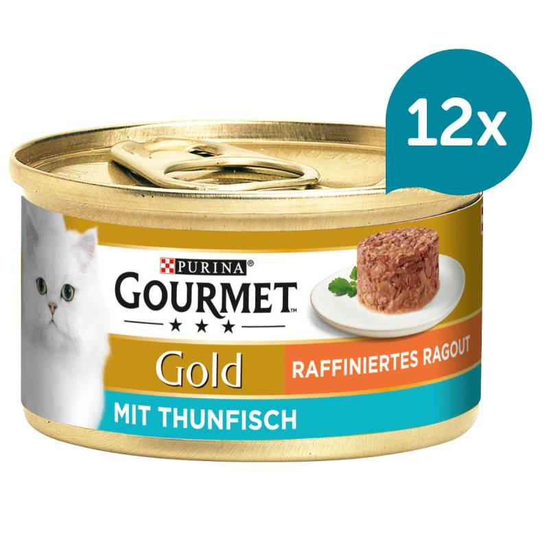 GOURMET Gold Raffiniertes Ragout mit Thunfisch 12x85g von Gourmet