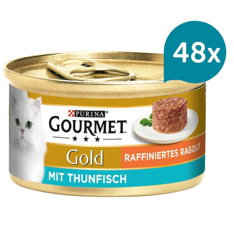 GOURMET Gold Raffiniertes Ragout mit Thunfisch 48x85g von Gourmet