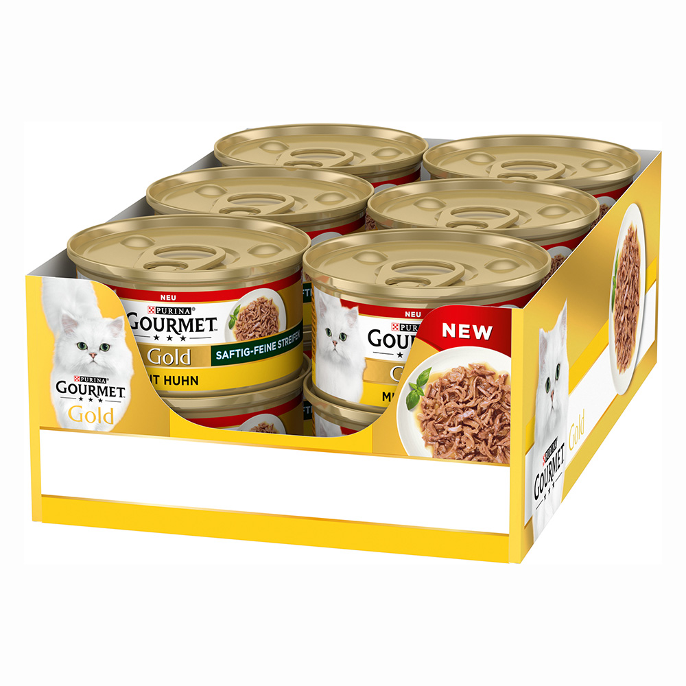 Gourmet Gold Saftig-Feine Streifen 12 x 85 g - Huhn Gourmet Gold Saftig-Feine Streifen 12 x 85 g - Huhn von Gourmet