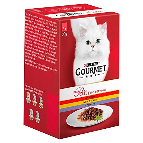 Gourmet Mon Petit Cat Food – Fleisch Pack Wet – 48 x 50 g Beutel von Ewbob
