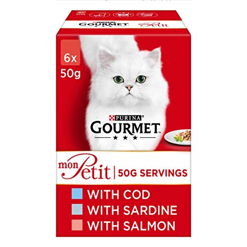 Gourmet Mon Petit Dorsch Sardine Lachs 6x50g Gourmet Mon Petit Dorsch Sardine Lachs 6x50g von Gourmet