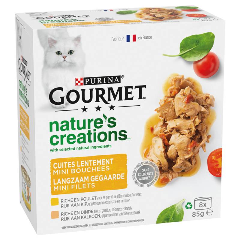 Gourmet Nature's Creations 8 x 85 g - Huhn & Truthahn von Gourmet