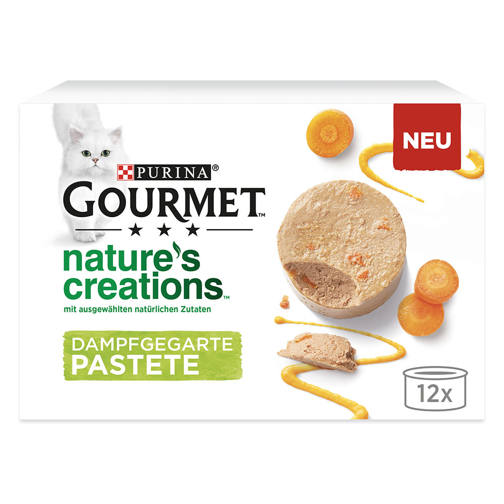 Gourmet Nature's Creations Pastete 12 x 85 g - Lachs & grüne Bohnen von Gourmet