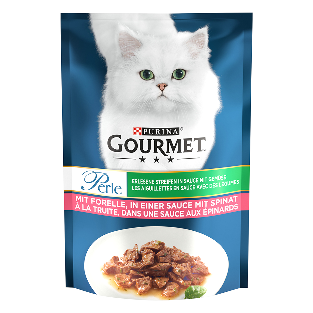 Gourmet Perle 26 x 85 g - Forelle & Spinat von Gourmet