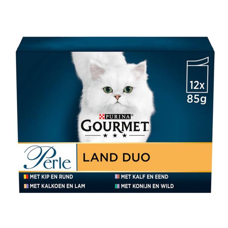 Gourmet Perle Duo Mini Filets - Land und Meer - 12 x 85 g von Gourmet