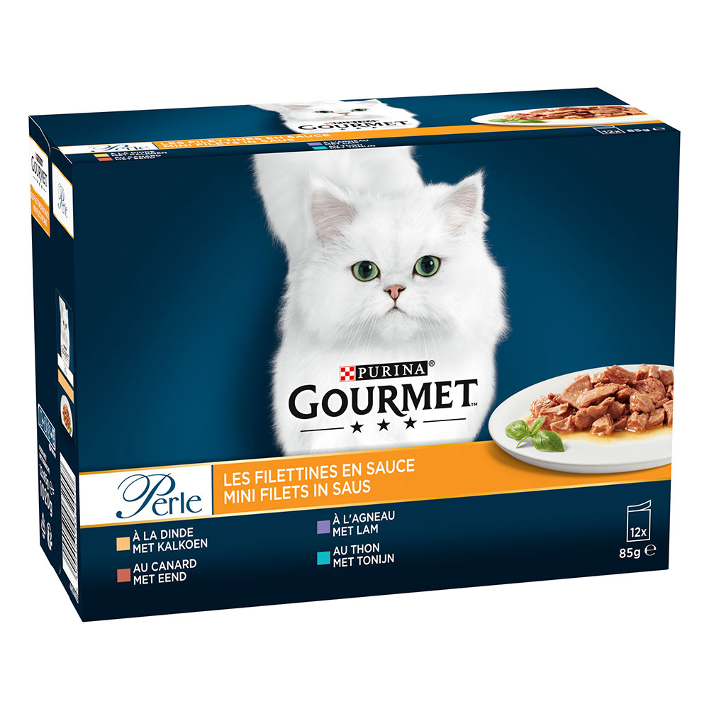 Gourmet Perle Gemischte Auswahl 12 x 85 g - Erlesene Streifen in Sauce von Gourmet