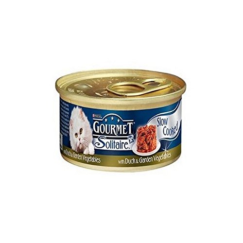 Gourmet Solitär Katzenfutter Mit Ente Und Gemüse Zinn (85G) (Packung mit 4) von Gourmet
