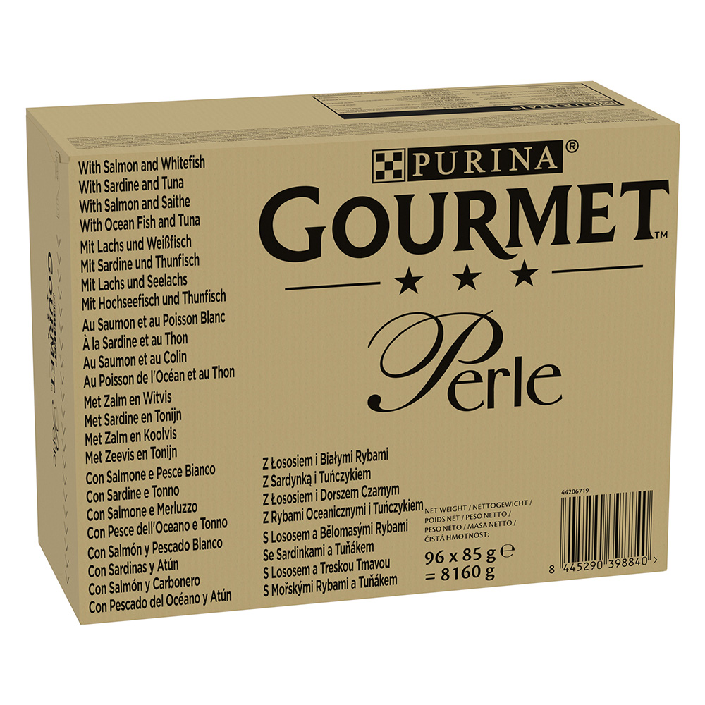 Jumbopack Gourmet Perle 96 x 85 g - Fisch-Mix in Sauce von Gourmet