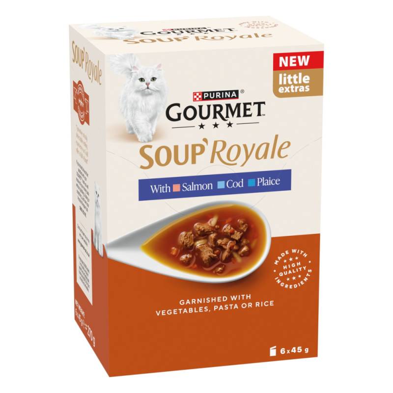 Megapack Gourmet Soup Royale 24 x 45 g - Fischauswahl (3 Sorten) von Gourmet
