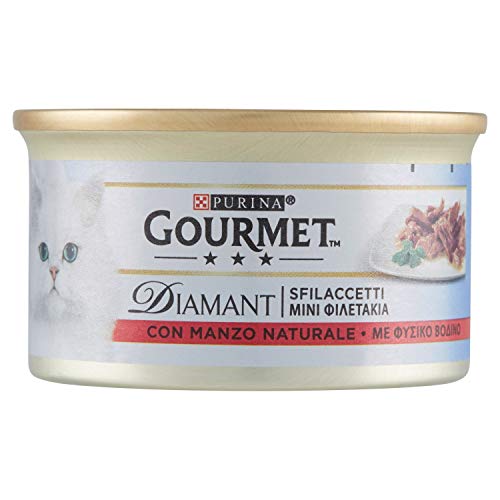 Purina Gourmet Diamant scatoletta sfilaccetti di manzo gr.85 von Gourmet