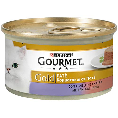 Purina Gourmet Gold Pastete Feuchte Katze Lamm und Ente, 24 Dosen à 85 g Purina Gourmet Gold Pastete Feuchte Katze Lamm und Ente, 24 Dosen à 85 g von Gourmet