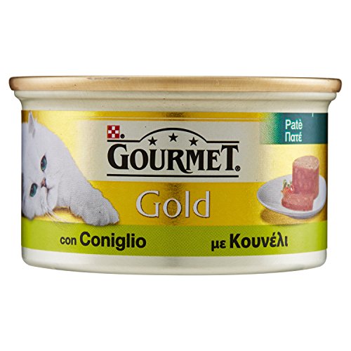 Purina Gourmet Gold Nassfutter Katze mit Kaninchen, 24 Dosen à 85 g von Gourmet