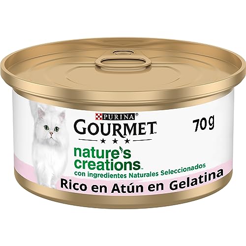 Purina Gourmet Nature's Creations Nassfutter für Katzen mit Thunfisch und Garnelen, Dose mit 70 g Purina Gourmet Nature's Creations Nassfutter für Katzen mit Thunfisch und Garnelen, Dose mit 70 g von Gourmet