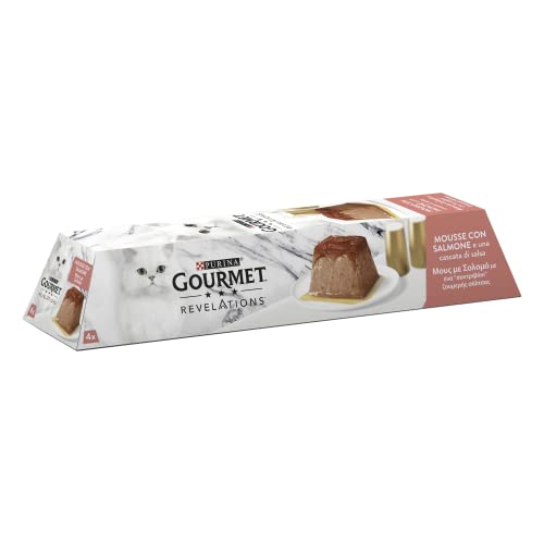 Purina Gourmet Revelations Nassfutter für Katzen mit Lachs, 24 Packungen à 57 g von Gourmet