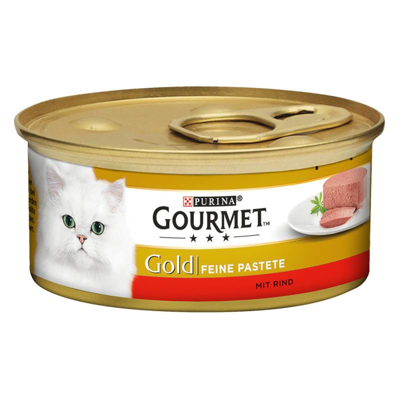 Sparpaket Gourmet Gold Feine Pastete 24 x 85 g - Mixpaket (Huhn & Rind) von Gourmet