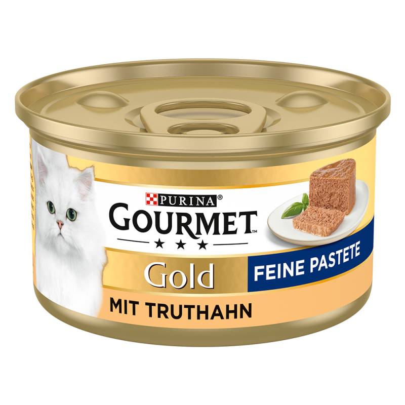 Sparpaket Gourmet Gold Feine Pastete 24 x 85 g - Mixpaket (Thunfisch & Truthahn) von Gourmet
