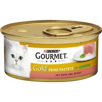 Sparpaket Gourmet Gold Feine Pastete 48 x 85 g - Ente & Spinat von Gourmet