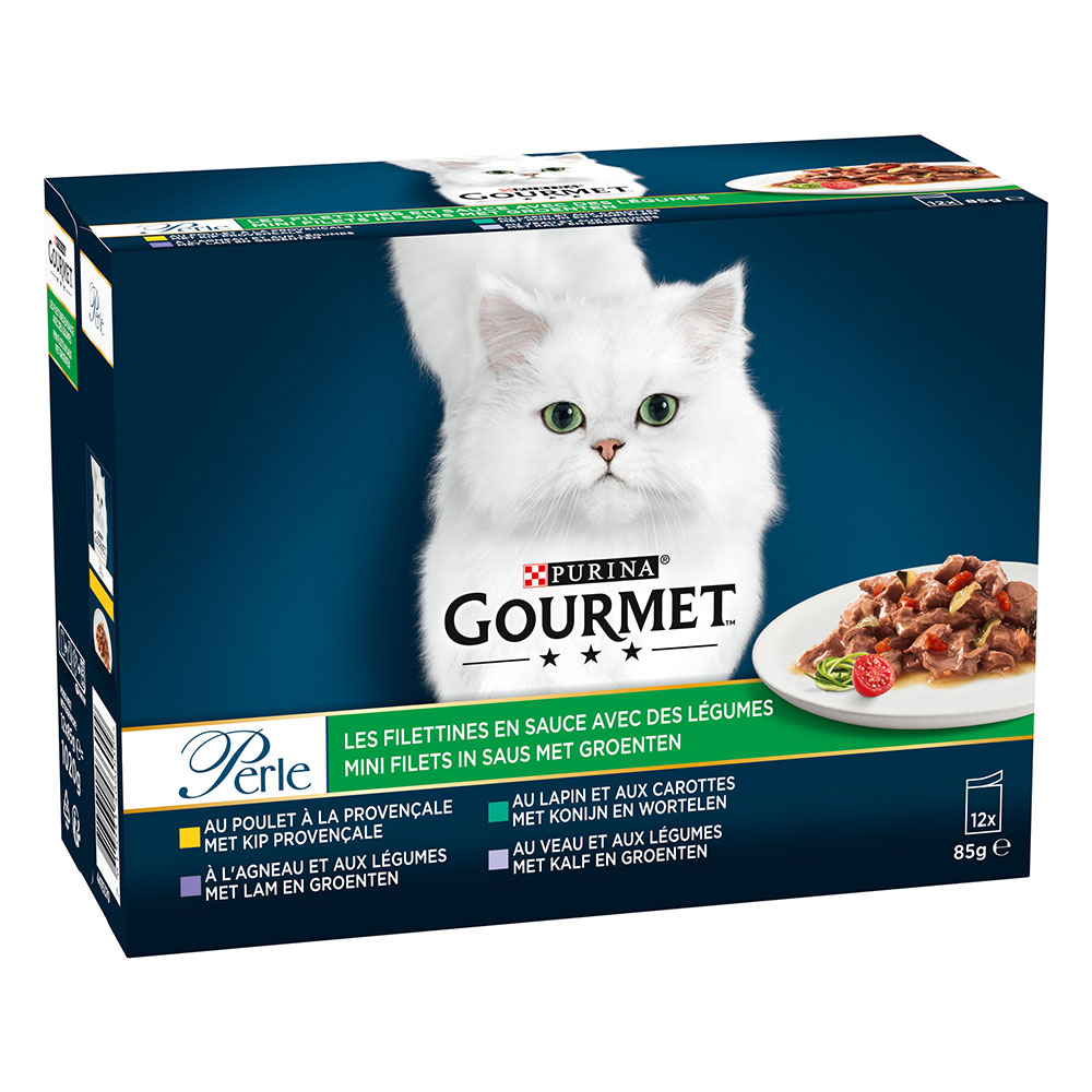 Sparpaket Gourmet Perle Gemischte Auswahl 24 x 85 g - Erlesene Streifen mit Gemüse Sparpaket Gourmet Perle Gemischte Auswahl 24 x 85 g - Erlesene Streifen mit Gemüse von Gourmet