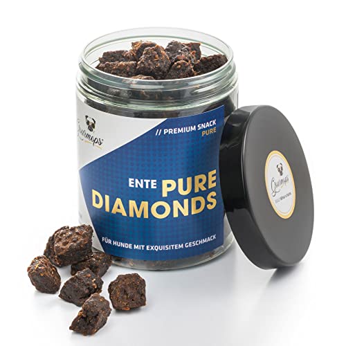Pure Diamonds, Premium Hundesnack, Belohnung für zwischendurch, Hundeleckerli ohne Getreide (Ente) von Gourmops