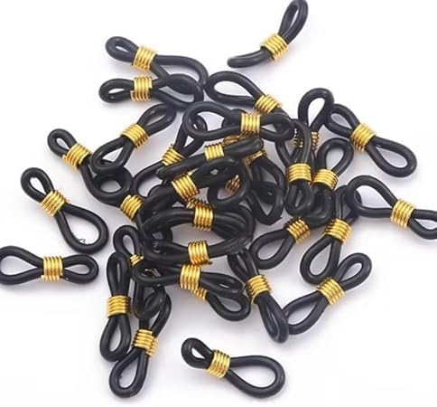 Gowxs 50 Stück schwarze Huhnbein-Bänder für Spuckbeine, Hobble, Huhn, Hobble Hosenträger für Spfützen-Beinreparatur, Geflügel, Pflegezubehör für Küken, Vogel, Wachteln, Enten, frisch geschlüpft von Gowxs