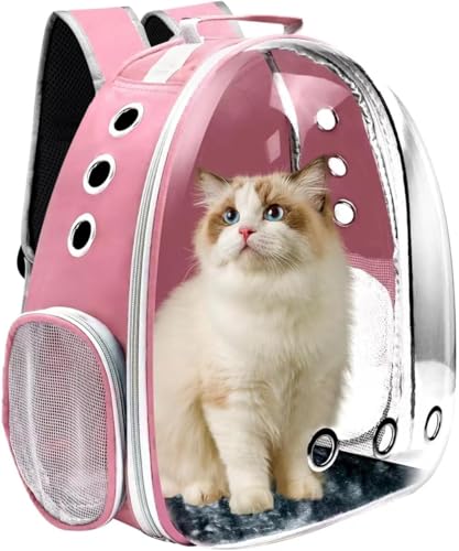 Katzenrucksack, Haustier-Tragetasche mit belüftetem Design zum Tragen von Welpen und Katzen, Haustier-Tragetasche für Reisen/Wandern/Camping/Outdoor, von Fluggesellschaften zugelassene Reisetasche Katzenrucksack, Haustier-Tragetasche mit belüftetem Design zum Tragen von Welpen und Katzen, Haustier-Tragetasche für Reisen/Wandern/Camping/Outdoor, von Fluggesellschaften zugelassene Reisetasche von Goxeon