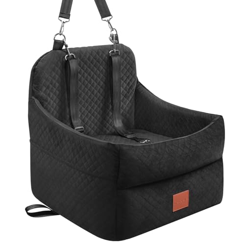 Hunde-Autositz für kleine/mittelgroße Hunde unter 15,9 kg, Memory-Schaum-Hunde-Sitzerhöhung mit waschbarem, abnehmbarem Bezug, tragbares, reisesicheres Bett mit 2 Sicherheitsgurten und Hunde-Autositz für kleine/mittelgroße Hunde unter 15,9 kg, Memory-Schaum-Hunde-Sitzerhöhung mit waschbarem, abnehmbarem Bezug, tragbares, reisesicheres Bett mit 2 Sicherheitsgurten und von GracePals