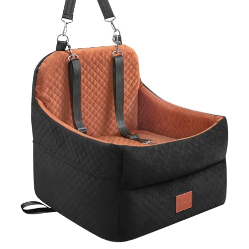 Hunde-Autositz für kleine/mittelgroße Hunde unter 15,9 kg, Memory-Schaum-Hunde-Sitzerhöhung mit waschbarem, abnehmbarem Bezug, tragbares, reisesicheres Bett mit 2 Sicherheitsgurten und Hunde-Autositz für kleine/mittelgroße Hunde unter 15,9 kg, Memory-Schaum-Hunde-Sitzerhöhung mit waschbarem, abnehmbarem Bezug, tragbares, reisesicheres Bett mit 2 Sicherheitsgurten und von GracePals