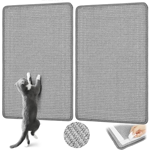 Graciadeco Kratzmatte Katze, 2 Sisal Teppich Katzen Kratzbrett Wand, 60 x 40cm kratzmatte Katze Katzenkratzbretter, Sisalmatte Katzenteppich Kratzecke für Katzen, Grau Graciadeco Kratzmatte Katze, 2 Sisal Teppich Katzen Kratzbrett Wand, 60 x 40cm kratzmatte Katze Katzenkratzbretter, Sisalmatte Katzenteppich Kratzecke für Katzen, Grau von Graciadeco