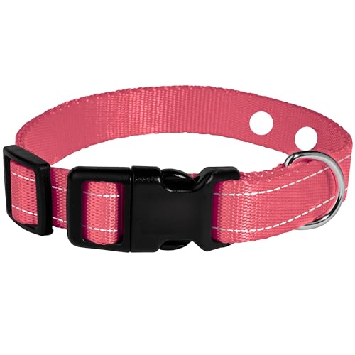 2,5 cm Nylon-E-Halsband, Ersatzband – im Boden, kompatibel mit haustiersicherem und unsichtbarem Zaun (2,5 cm, Rosa) von Gracie To The Rescue