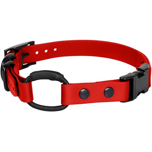 Bungee-Halsband für Ecolar, kompatibel mit Mini-Pädagogen, E-Halsband-Ersatzband (rot, 1,9 cm) von Gracie To The Rescue