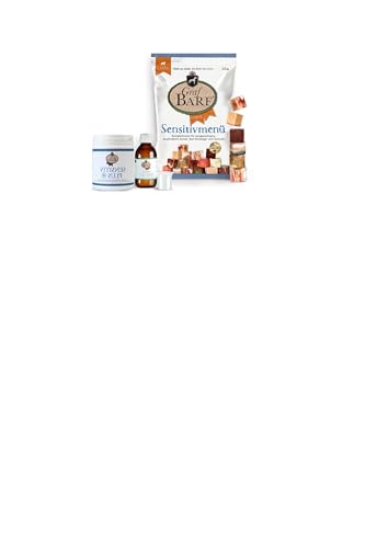 GRAF Barf Komplettpaket aus Menüs Lamm ohne Knochen (4xSensitivmenü Lamm, 1xSpezial Öl, Sensitiv Pulver) Barf-Hundefutter für Hunde mit einem Körpergewicht ab 4kg von Graf BARF Alles, was Dein Hund braucht