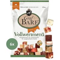 Graf Barf Vollwertmenü Lamm 6x2,5kg von Graf Barf