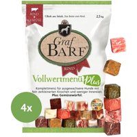 Graf Barf Vollwertmenü Plus Rind 4x2,5kg von Graf Barf
