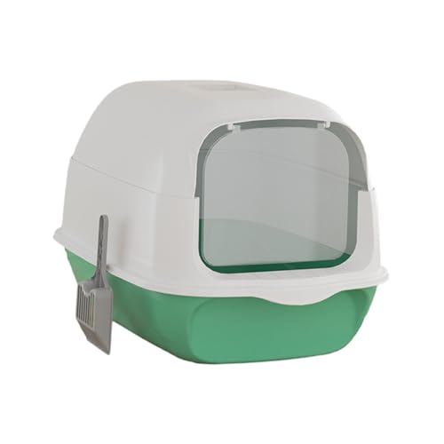 Geschlossene Katzentoilette und Schaufel für alle Arten von Katzenstreu, leicht zu reinigen, Tiefe Katzentoilette, Katzentoilette mit Tür, Grün Geschlossene Katzentoilette und Schaufel für alle Arten von Katzenstreu, leicht zu reinigen, Tiefe Katzentoilette, Katzentoilette mit Tür, Grün von Gralara