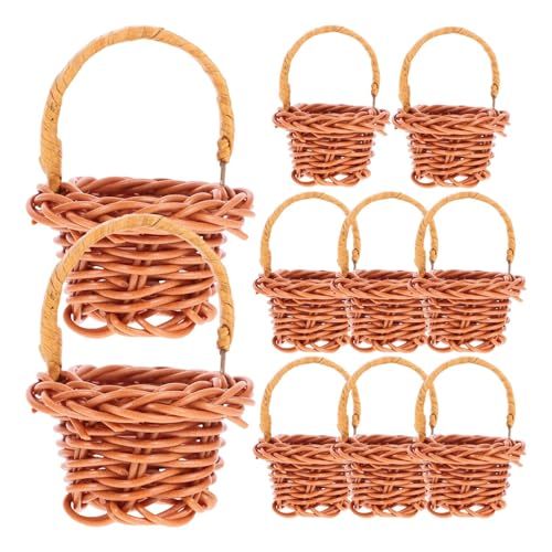 Gralara 10 pcs Vogel Spielzeug Vogelhahn Hängende Käfigspielzeug Futtersuche Korb Spielzeug für Sittich Cockatoos kleines Tier Lovebirds Geschenk, Kaffee Gralara 10 pcs Vogel Spielzeug Vogelhahn Hängende Käfigspielzeug Futtersuche Korb Spielzeug für Sittich Cockatoos kleines Tier Lovebirds Geschenk, Kaffee von Gralara